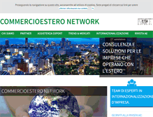 Tablet Screenshot of commercioestero.net